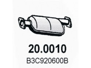 ASSO 20.0010 katalizatoriaus keitiklis 
 Išmetimo sistema -> Katalizatoriaus keitiklis
B3C220600A, B3C920600A, B3C920600B