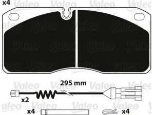 VALEO 882236 stabdžių trinkelių rinkinys, diskinis stabdys 
 Techninės priežiūros dalys -> Papildomas remontas
1906043, 1906297