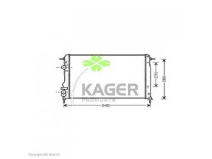 KAGER 31-0983 radiatorius, variklio aušinimas 
 Aušinimo sistema -> Radiatorius/alyvos aušintuvas -> Radiatorius/dalys
8200189288