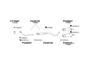 VENEPORTE 450398 išmetimo sistema 
 Išmetimo sistema -> Išmetimo sistema, visa