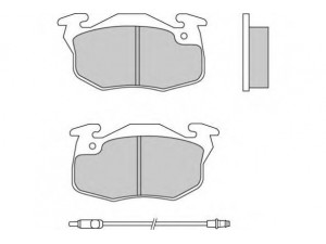 E.T.F. 12-0269 stabdžių trinkelių rinkinys, diskinis stabdys 
 Techninės priežiūros dalys -> Papildomas remontas
425137, 425265, 424848, 424854