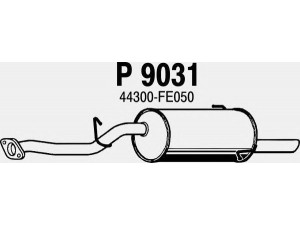 FENNO P9031 galinis duslintuvas 
 Išmetimo sistema -> Duslintuvas
44300-FE050