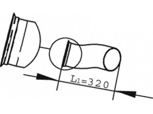 DINEX 82176 išleidimo kolektorius 
 Išmetimo sistema -> Išmetimo vamzdžiai
20478687