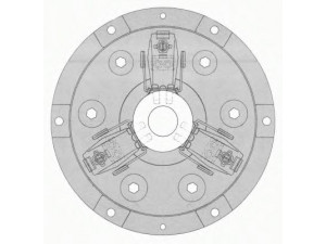 SACHS 1881 044 001 sankabos suspaudimo plokštelė