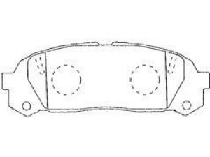 AISIN A2N030 stabdžių trinkelių rinkinys, diskinis stabdys
04466-22150, 04466-22170, AY060-TY016