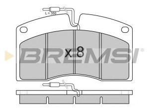 BREMSI BP7262 stabdžių trinkelių rinkinys, diskinis stabdys 
 Techninės priežiūros dalys -> Papildomas remontas
MDP624, MDP624X, 5001821995, 5001834448