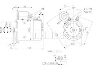 MAHLE ORIGINAL MM 125 elektrovariklis