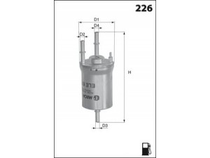 MECAFILTER ELE6102 kuro filtras 
 Techninės priežiūros dalys -> Papildomas remontas
6Q0201051B, 6Q0201051B, 6Q0201051B