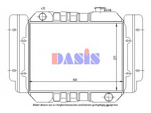 AKS DASIS 110160N radiatorius, variklio aušinimas