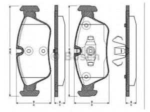BOSCH 0 986 TB2 668 stabdžių trinkelių rinkinys, diskinis stabdys 
 Techninės priežiūros dalys -> Papildomas remontas
34 11 6 769 763, 34 11 6 769 951