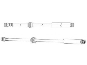 JURID 173184J stabdžių žarnelė 
 Stabdžių sistema -> Stabdžių žarnelės
2K0611775D, 2K0611775P