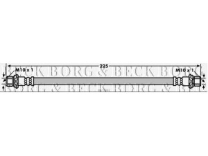 BORG & BECK BBH7892 stabdžių žarnelė 
 Stabdžių sistema -> Stabdžių žarnelės
90947-W2010