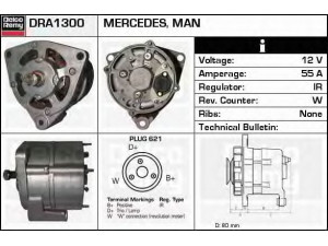 DELCO REMY DRA1300 kintamosios srovės generatorius 
 Elektros įranga -> Kint. sr. generatorius/dalys -> Kintamosios srovės generatorius
