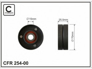 CAFFARO 254-00 įtempiklio skriemulys, V formos rumbuotas diržas 
 Diržinė pavara -> V formos rumbuotas diržas/komplektas -> Įtempiklio skriemulys
11282247713, 11282248483, 11282354131