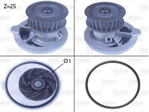 VALEO 506310 vandens siurblys 
 Aušinimo sistema -> Vandens siurblys/tarpiklis -> Vandens siurblys
1334054, 1334054, 90441123, 90444123