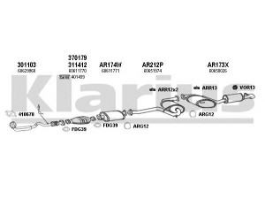 KLARIUS 030259U išmetimo sistema
