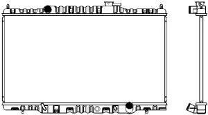 SAKURA  Automotive 1210-0124 radiatorius, variklio aušinimas