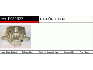 DELCO REMY DC82627 stabdžių apkaba 
 Dviratė transporto priemonės -> Stabdžių sistema -> Stabdžių apkaba / priedai
4401A7