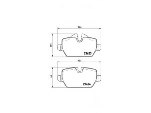 BREMBO P 06 037 stabdžių trinkelių rinkinys, diskinis stabdys 
 Techninės priežiūros dalys -> Papildomas remontas
34121288889, 34121288890, 34216767145