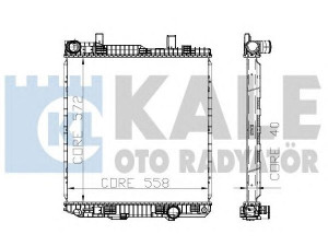 KALE OTO RADYATÖR 310400 radiatorius, variklio aušinimas 
 Aušinimo sistema -> Radiatorius/alyvos aušintuvas -> Radiatorius/dalys
970 500 04 03, 9705000403, A 970 500 04 03