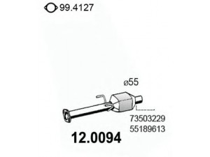 ASSO 12.0094 katalizatoriaus keitiklis 
 Išmetimo sistema -> Katalizatoriaus keitiklis
466844566, 55183752, 55185922, 55186381