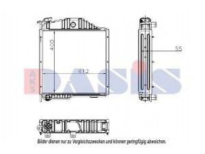 AKS DASIS 440316N radiatorius, variklio aušinimas