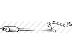 BOSAL 285-391 vidurinis duslintuvas 
 Išmetimo sistema -> Duslintuvas
20300-73J00, 20300-73J01, B030M-77J0M
