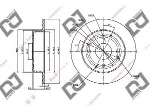 DJ PARTS BD1042 stabdžių diskas 
 Dviratė transporto priemonės -> Stabdžių sistema -> Stabdžių diskai / priedai
42510-S1A-E10, 42510-S84-A50, 42510-S84-A52