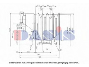 AKS DASIS 851309N magnetinė sankaba, oro kondicionieriaus kompresorius