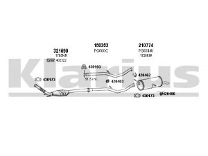 KLARIUS 630744E išmetimo sistema 
 Išmetimo sistema -> Išmetimo sistema, visa