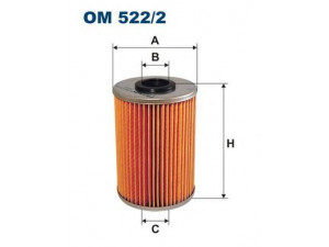FILTRON OM522/2 alyvos filtras 
 Techninės priežiūros dalys -> Techninės priežiūros intervalai
11422245339, 11422245406, 2245406