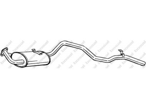 BOSAL 286-013 galinis duslintuvas 
 Išmetimo sistema -> Duslintuvas
17405-54240, 17405-54242, 17405-YZZ5Y