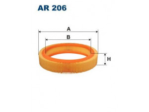 FILTRON AR206 oro filtras 
 Techninės priežiūros dalys -> Techninės priežiūros intervalai
247, IIM247, 1444L5, 6080390, 79BF9601AA