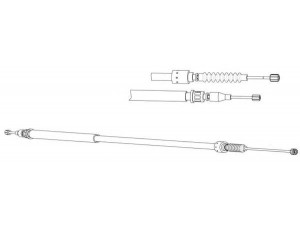 CEF OP02179 trosas, stovėjimo stabdys 
 Stabdžių sistema -> Valdymo svirtys/trosai
24443834, 522655, 24443834