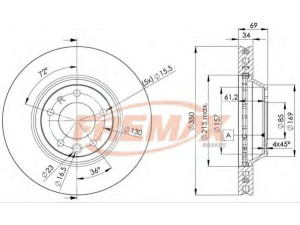 FREMAX BD-3324 stabdžių diskas 
 Stabdžių sistema -> Diskinis stabdys -> Stabdžių diskas
955 351 402 50, 7L6 615 302, 7L6 615 302 E