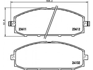HELLA PAGID 8DB 355 010-511 stabdžių trinkelių rinkinys, diskinis stabdys 
 Techninės priežiūros dalys -> Papildomas remontas
41060VB290, 41060VB291, 41060VC091