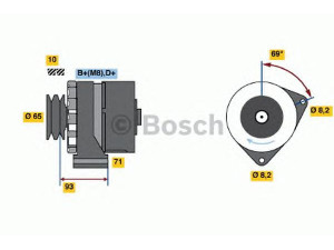 BOSCH 0 120 469 993 kintamosios srovės generatorius