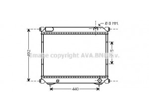 AVA QUALITY COOLING SZA2065 radiatorius, variklio aušinimas 
 Aušinimo sistema -> Radiatorius/alyvos aušintuvas -> Radiatorius/dalys
1770086CC2