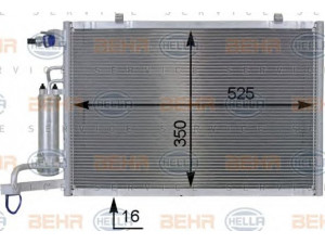 HELLA 8FC 351 000-411 kondensatorius, oro kondicionierius 
 Oro kondicionavimas -> Kondensatorius
1 756 414, AV11 19710DA