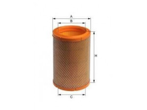 UNIFLUX FILTERS XA153B oro filtras 
 Techninės priežiūros dalys -> Techninės priežiūros intervalai
77 01 044 677, 7701044677