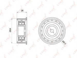 LYNXauto PB-3022 kreipiantysis skriemulys, paskirstymo diržas 
 Diržinė pavara -> Paskirstymo diržas/komplektas -> Laisvasis/kreipiamasis skriemulys
56 36 416, 56 36 426, 90412730
