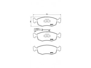 BREMBO P 23 121 stabdžių trinkelių rinkinys, diskinis stabdys 
 Techninės priežiūros dalys -> Papildomas remontas
71770958, 9947954