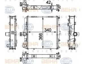HELLA 8MK 376 733-671 radiatorius, variklio aušinimas 
 Aušinimo sistema -> Radiatorius/alyvos aušintuvas -> Radiatorius/dalys
997.106.132.02