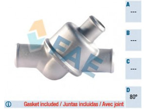 FAE 5336480 termostatas, aušinimo skystis 
 Aušinimo sistema -> Termostatas/tarpiklis -> Thermostat
60563488, 60732758, 4720432, 4741778