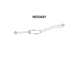 VENEPORTE HD33421 priekinis duslintuvas 
 Išmetimo sistema -> Duslintuvas
18220S9A003, 18220SCAE02