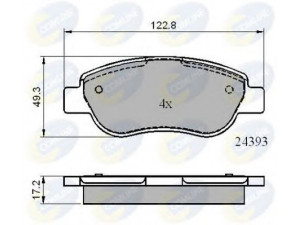 COMLINE CBP01738 stabdžių trinkelių rinkinys, diskinis stabdys 
 Techninės priežiūros dalys -> Papildomas remontas
98845340