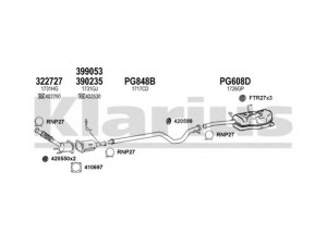 KLARIUS 631273U išmetimo sistema 
 Išmetimo sistema -> Išmetimo sistema, visa