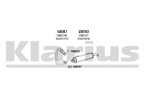 KLARIUS 930813E išmetimo sistema 
 Išmetimo sistema -> Išmetimo sistema, visa