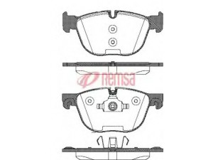 METZGER 1297.00 stabdžių trinkelių rinkinys, diskinis stabdys 
 Techninės priežiūros dalys -> Papildomas remontas
3411 4 074 370, 3411 6 778 403