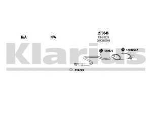 KLARIUS 270275E išmetimo sistema 
 Išmetimo sistema -> Išmetimo sistema, visa
